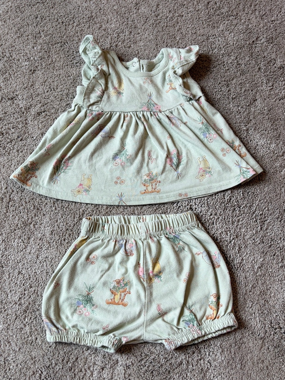 Baby Girl’s Pooh Tank and Shorts Set